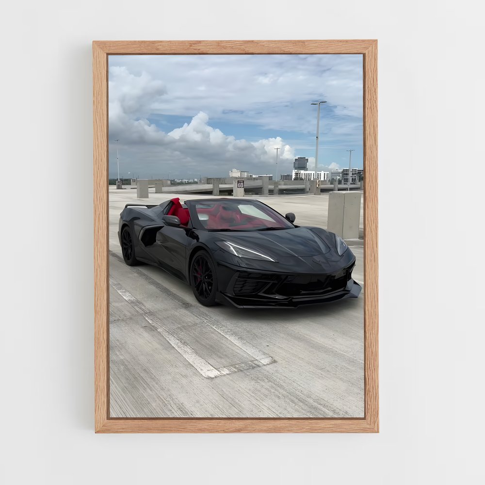 Poster Corvette de stingray – affiche Chevrolet (vue 4)